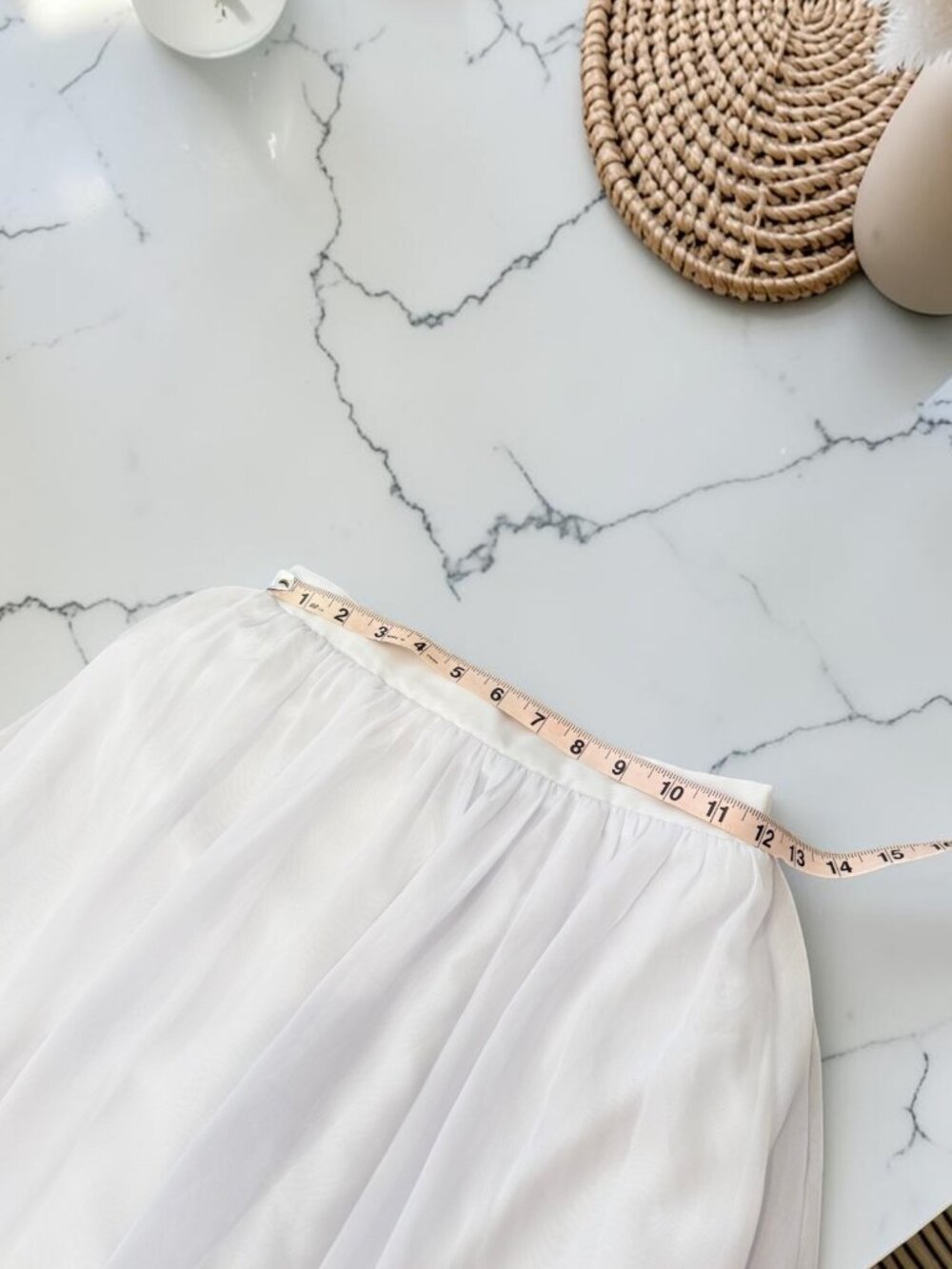 Azazie White 2 Piece Chiffon Maxi Skirt and Lace Bralletee Size 6 - Picture 6 of 14